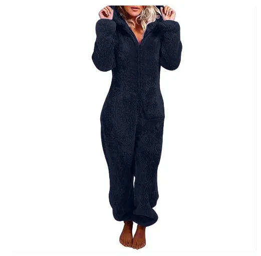 Jumpsuit and hooded pajamas Dark Blue - Shop at LoveMi