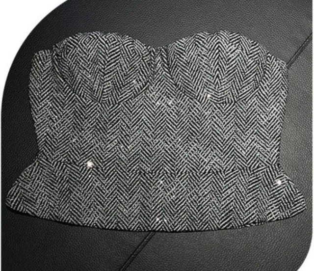 Winter Niche Lapel Down Hot Rhinestone Woolen Trench Coat Tube Top Shorts Suit Women Vest - Shop at LoveMi