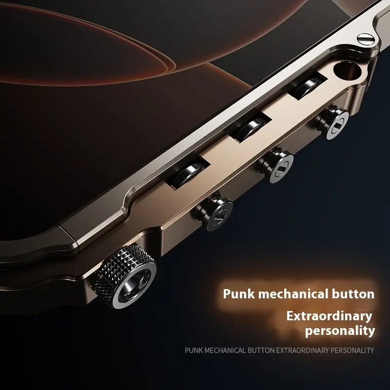 Anti-fall Armor Phone Case Suitable For Heat Dissipation 15PRO MAX Aluminum Alloy Frame 16PRO Metal Protective Cover