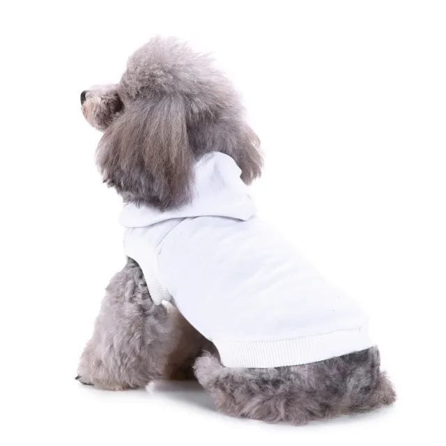 Small Dog Springsummer Thin Pullover Hooded T shirt White Hooded - Shop at LoveMi