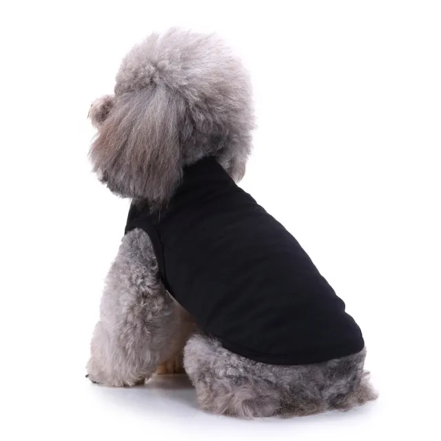 Small Dog Springsummer Thin Pullover Hooded T shirt Black Vest - Shop at LoveMi