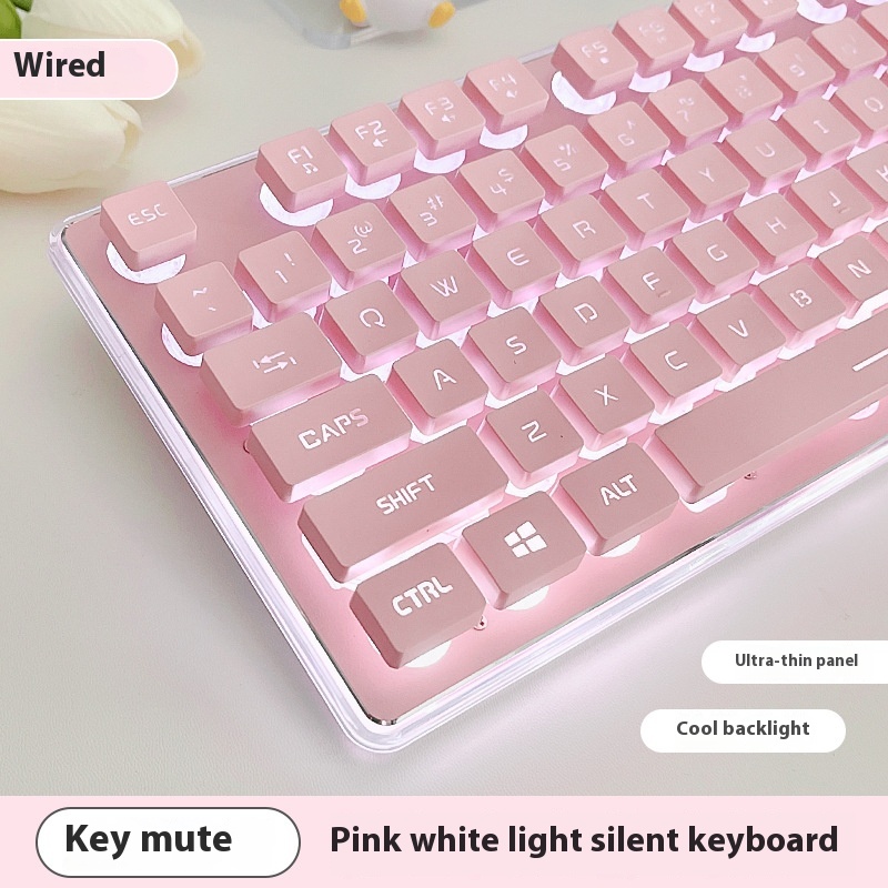 Button Mute Keyboard Wired Comfort Mechanical Feeling Suit