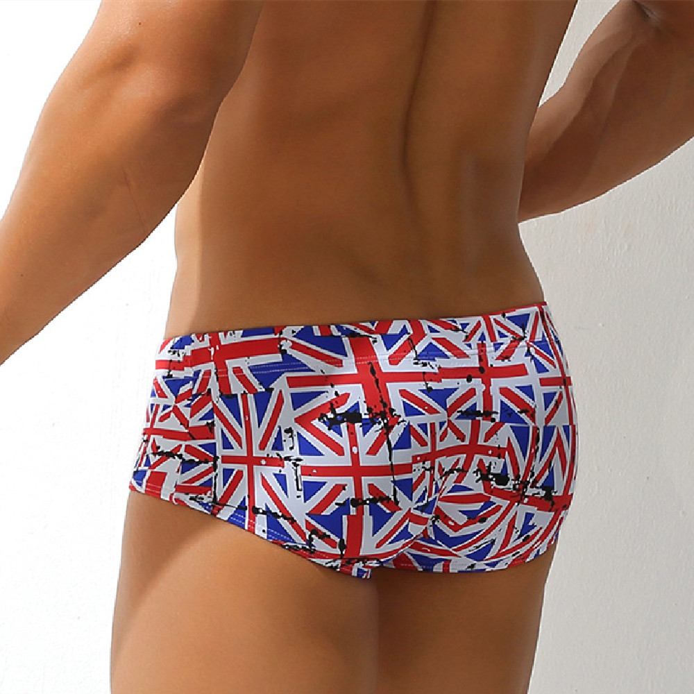 Men's Boxer Swimming Trunks Printed Cup