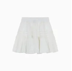 Women's Simple French First Love White Suspender Dress Short Skirt - White Skirt - View 1