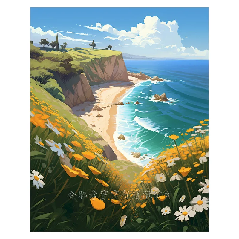 Diamond Beautiful Landscape DIY Handmade Living Room Entrance Decorative Painting - Kn4171