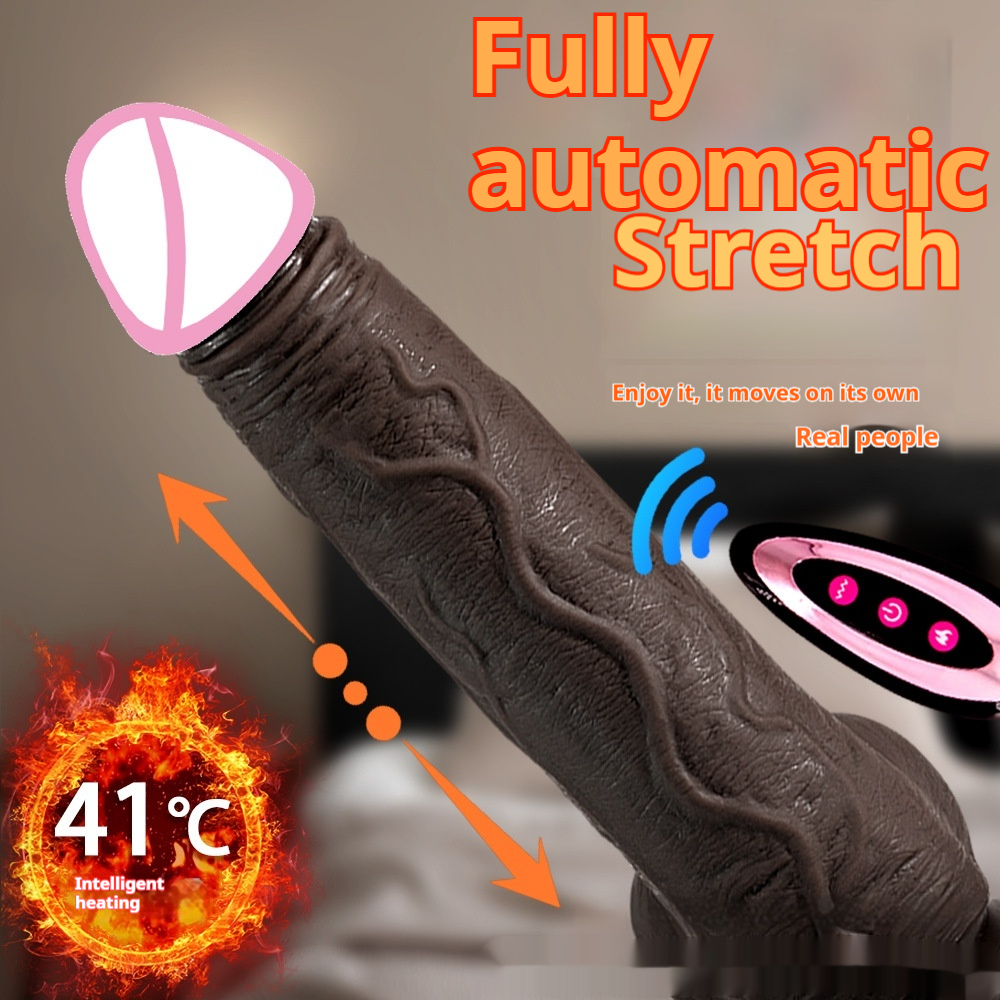 Full-automatic Retractable Vibrator Masturbation Device Women's Toy