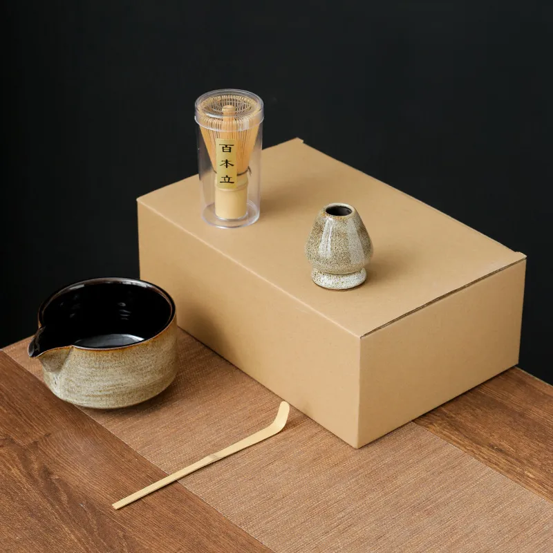 Japanese Kiln Baked Matcha Tea Set Suit - Kiln Baked