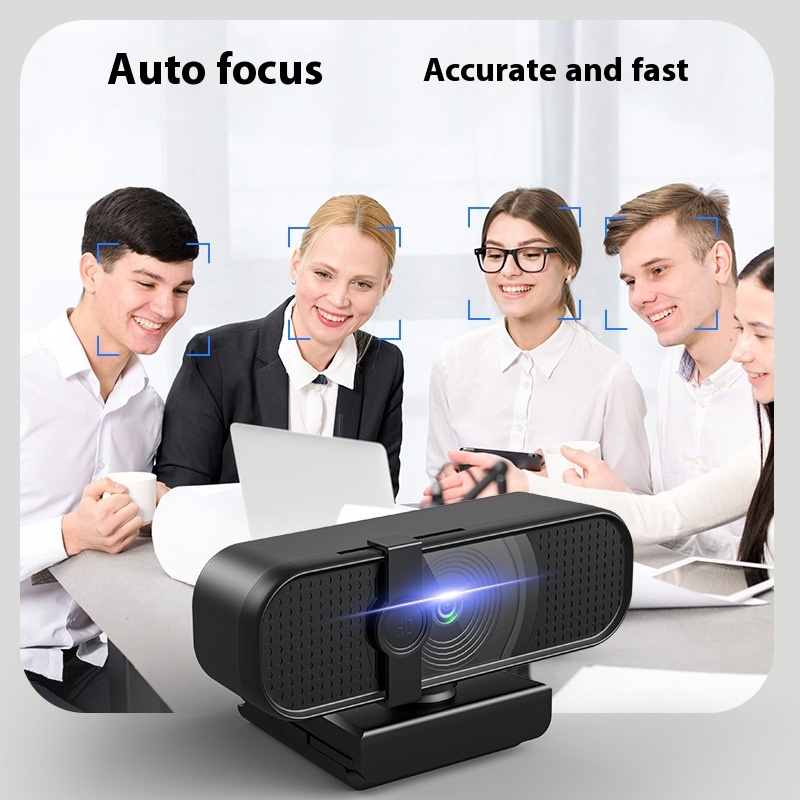 HD Computer Camera Webcast Video Conference With Microphone