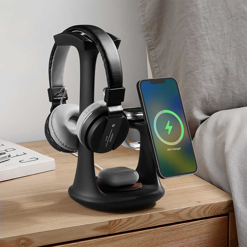 Creative Three-in-one Magnetic Wireless Charging Mobile Phone Holder