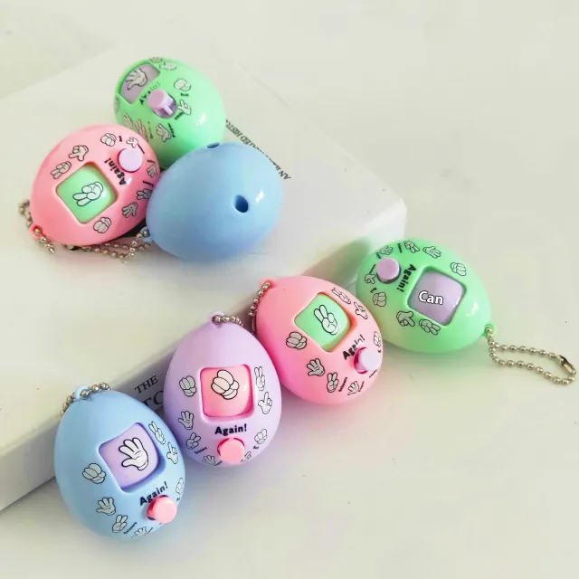 Keychain Scissors, Rock, Cloth Face Changing Capsule Toy Egg Toy Guess Punch Egg Mixed Hair - Shop at LoveMi