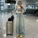 Light Blue Lengthened Trousers