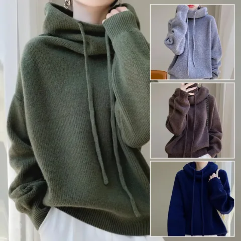 Women's Sweater Thicken Lazy Style All-match Long-sleeved Autumn Winter