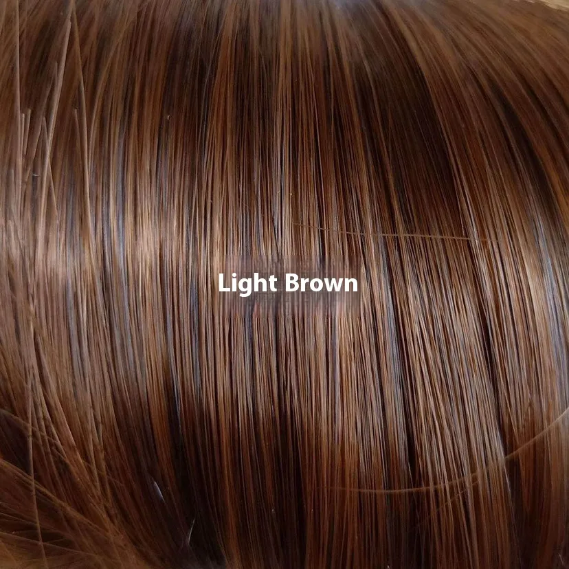 Long Straight Hair Wig Lace Medium Dark Brown Wig - Light Brown