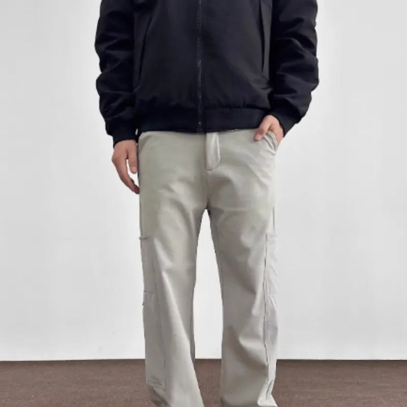 American Vibe Straight Side Zipper Three-proof Outdoor Keep Warm Soft Pants