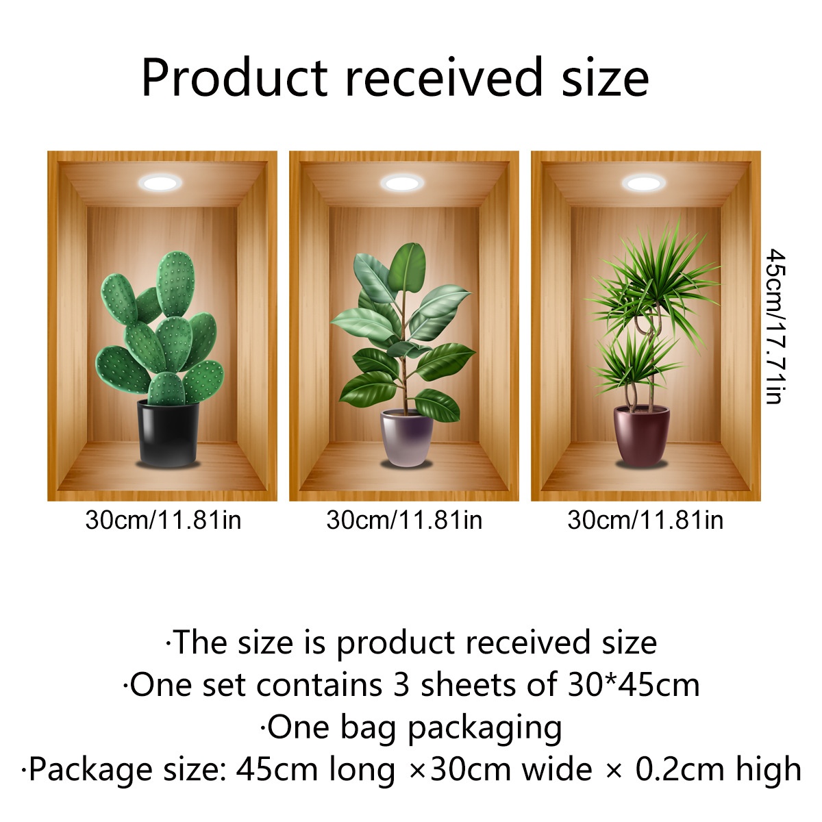 Wall Sticker 3D Vase Plant Sticker Decoration - Image 5