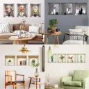 Wall Sticker 3D Vase Plant Sticker Decoration view 11