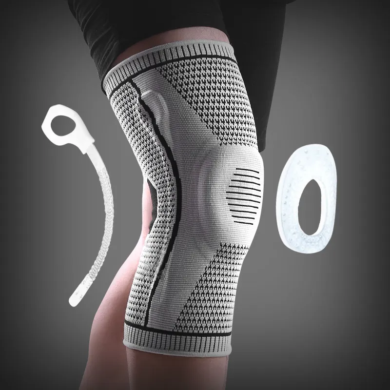 Knee Pads For Sport Silicone Spring Patella