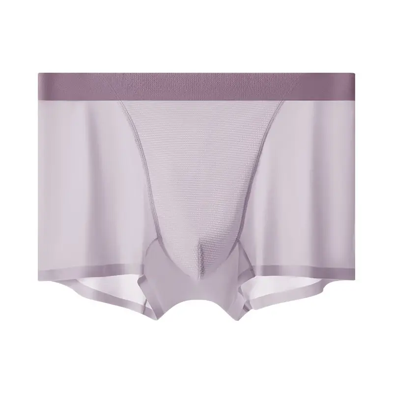 Men's Underwear Summer Ice Silk Ultra-thin Large V-shaped Mesh Breathable