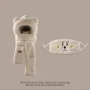 Beige And Face Mask