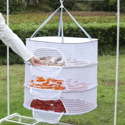 Hanging Network Dry Goods Artifact Fly Cage Foldable Balcony Drying Things