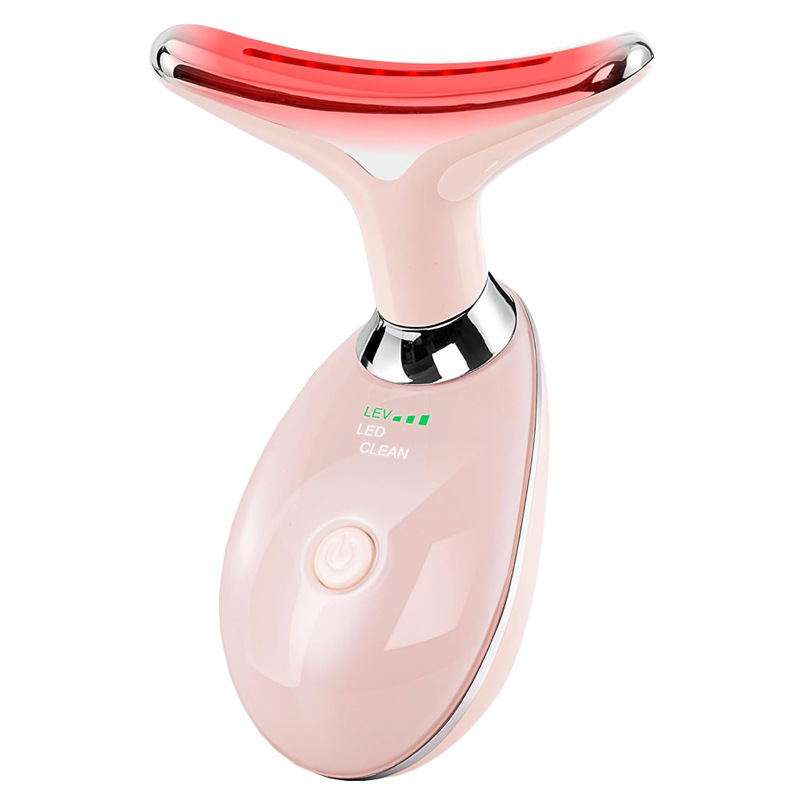 Neck Face Beauty Device Colorful LED Photon Therapy Skin Tighten Reduce Double C - Picture 14 of 19
