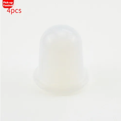 Silicone Cupping Health Care Tank Vacuum Cupping Meridian Health Care Transparent Cupping Medium White 4Pc - Shop at LoveMi