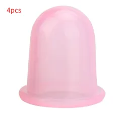 Silicone Cupping Health Care Tank Vacuum Cupping Meridian Health Care Transparent Cupping Medium - Pink 2Pc - View 1