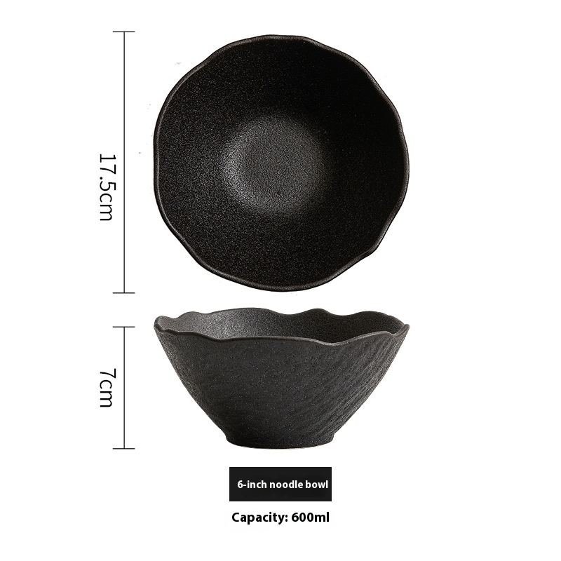 Stone Pattern Tableware Japanese Simple Ceramic Bowl