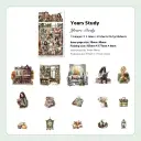 Retro Stickers Life Landscape Series Journal Decoration view 2