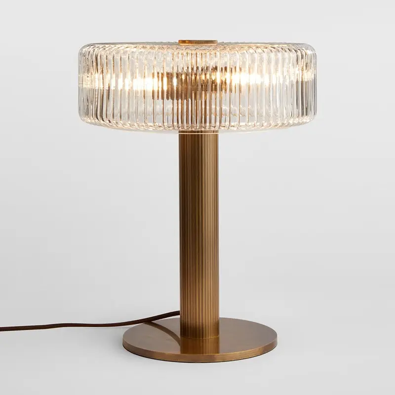 Light Luxury Glass Bedside Lamp