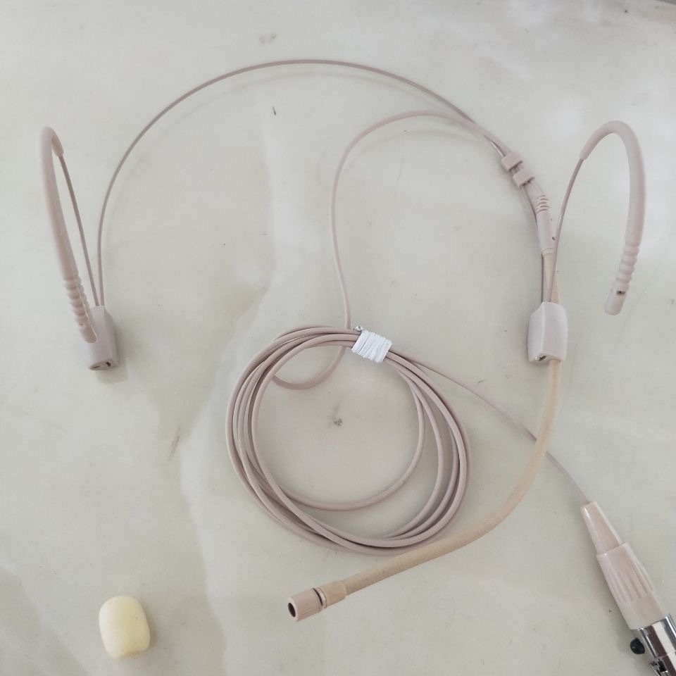 Skin Color Head Microphone Little Bee White