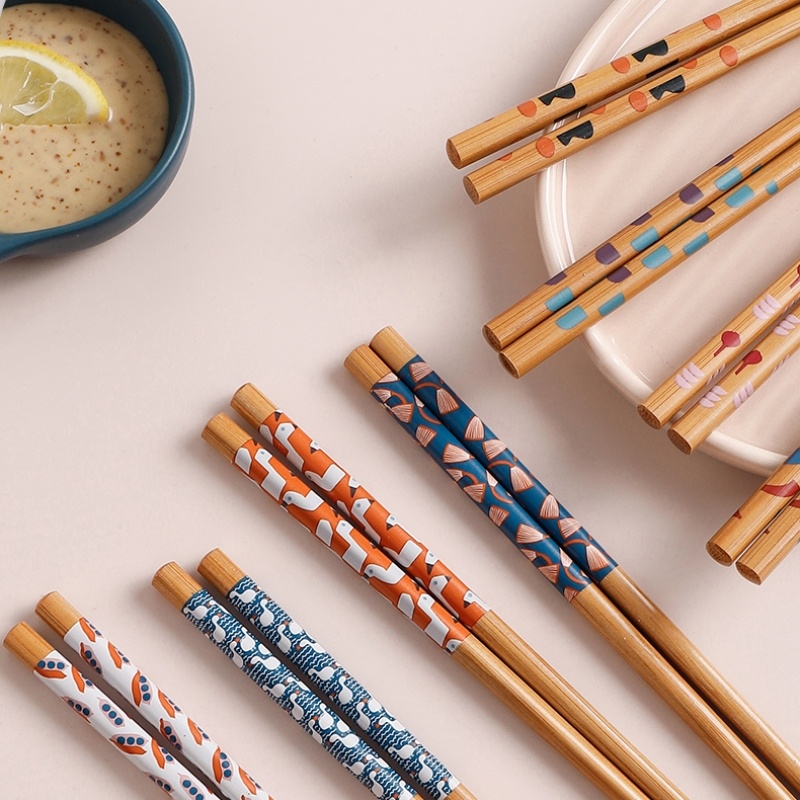 Solid Wood Chopsticks Household High-end Exquisite Non-slip Creative