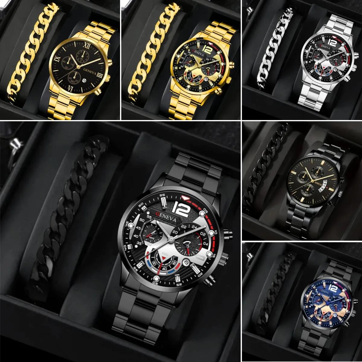 Men's New Popular Steel Strip Fashion Business