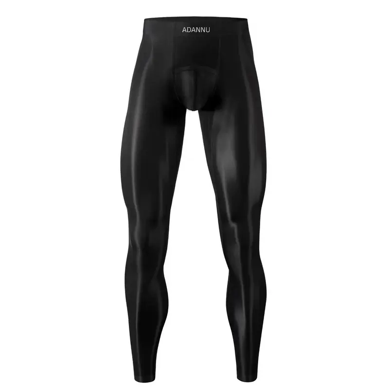 Full Face Gauze Men's Warm Ultra-thin Bottom Nine Inch Pants