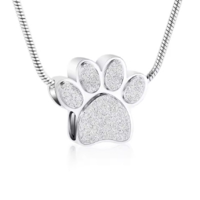 All-match Titanium Steel Animal Paw Print Pendant