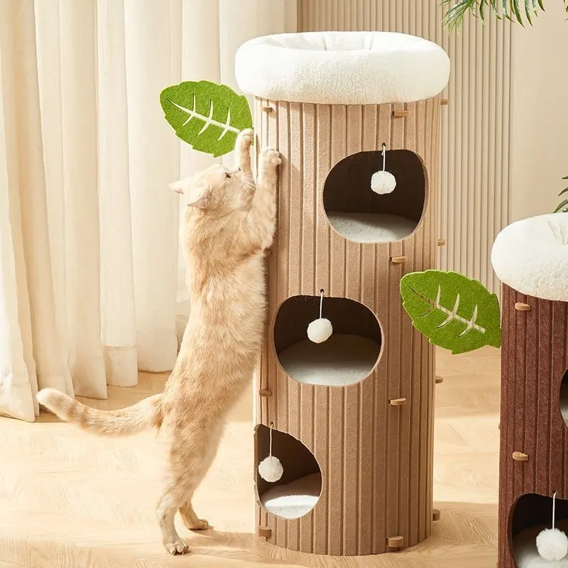 Cat Scratch Board Felt Nest Four Seasons