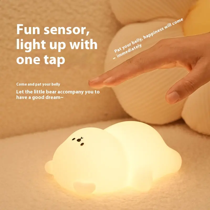 Creative USB Charging Timing Three-gear Brightness Night Light