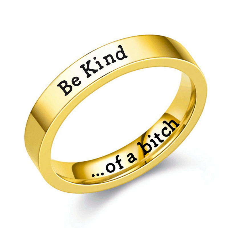 Stainless Steel Jewelry 4mm Wide Flat Ring