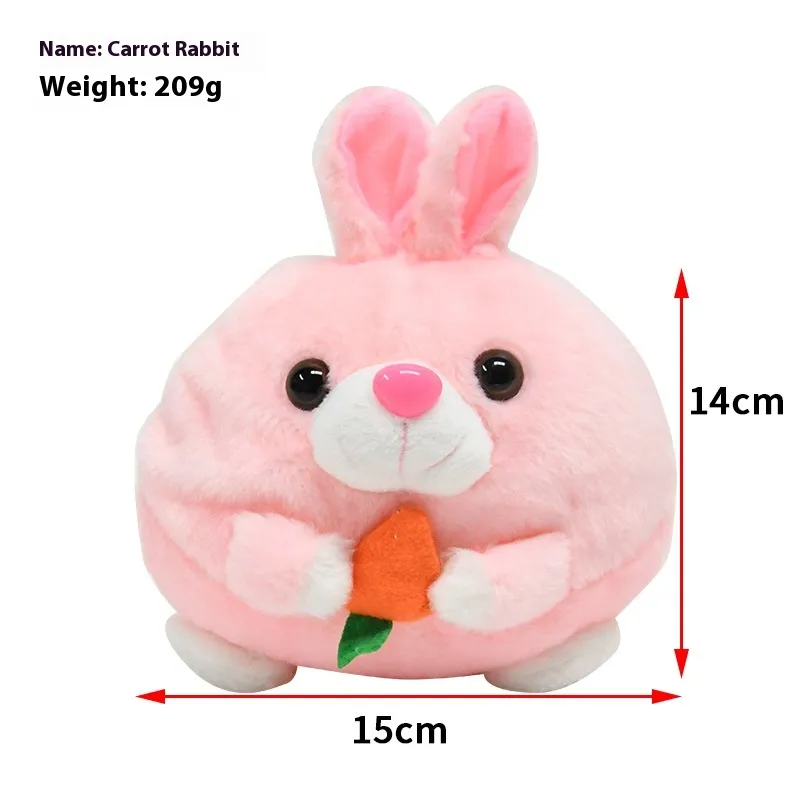Pet Electric Simulation USB Rechargeable Molar Tooth Cleaning Toy - Radish Rabbit