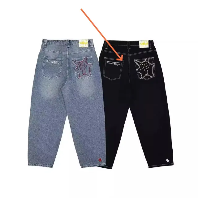 New Hip hop Fashion Jeans For Men And Women Black - Shop at LoveMi