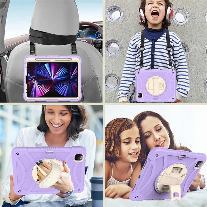 Rotating Bracket Strap Silicone Drop-resistant Protective Shell