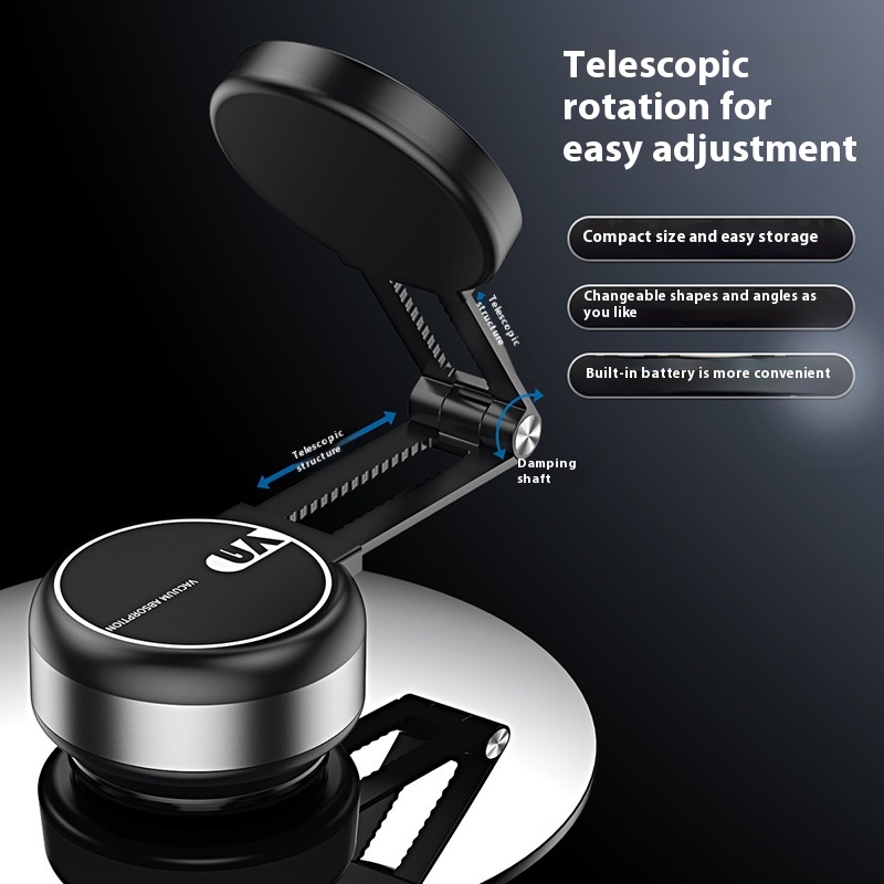Magnetic Car Phone Holder Vacuum Electric Suction Cup Mount - Photo 5 sur 5