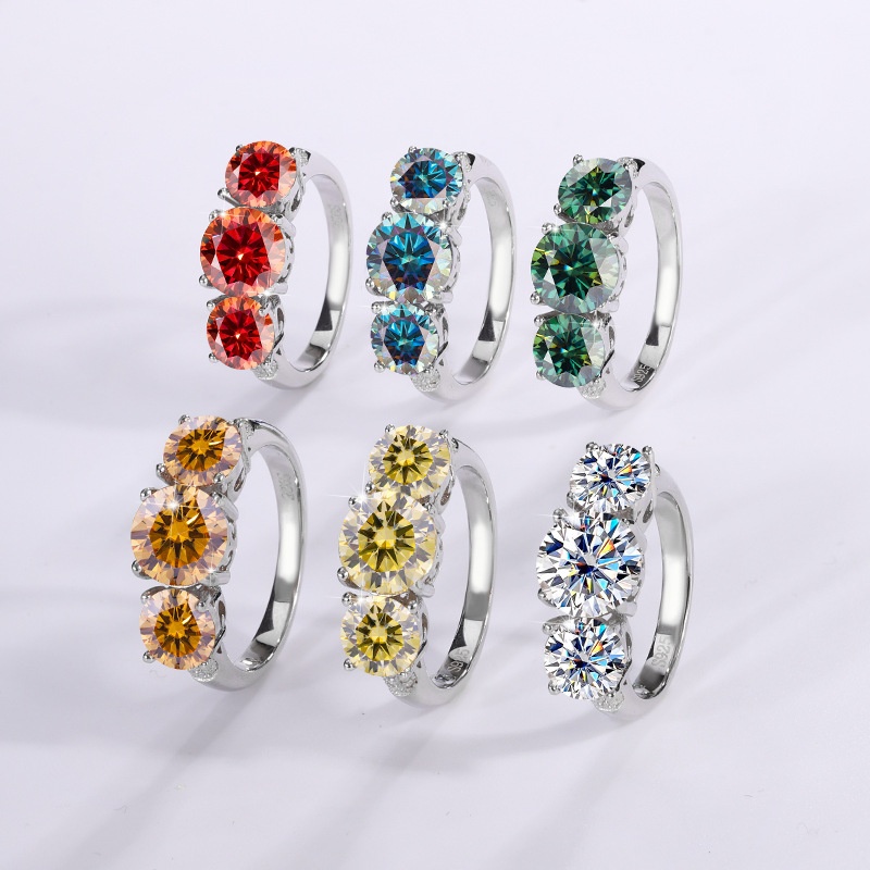 Moissanite Ring Advanced Sense Ring Ornament