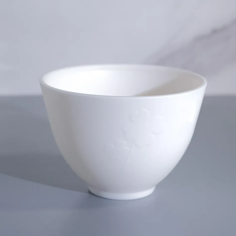 Silicone Mask Bowl And Brush Suit Thick With Scale Face - Medium White Single Bowl