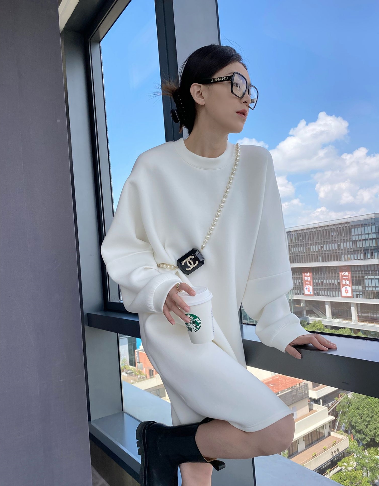 Lazy Style Loose Casual Mid Length Dress