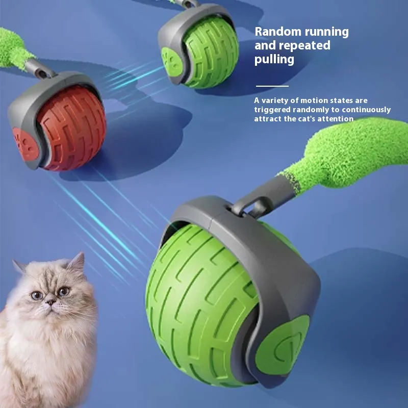 New Interactive Cat Toys Ball Auto Electric Rolling Ball Toys For Cat Kitty Pets Smart Automatic Teaser USB Rechargeable Cat Toy Pet Products – image 3