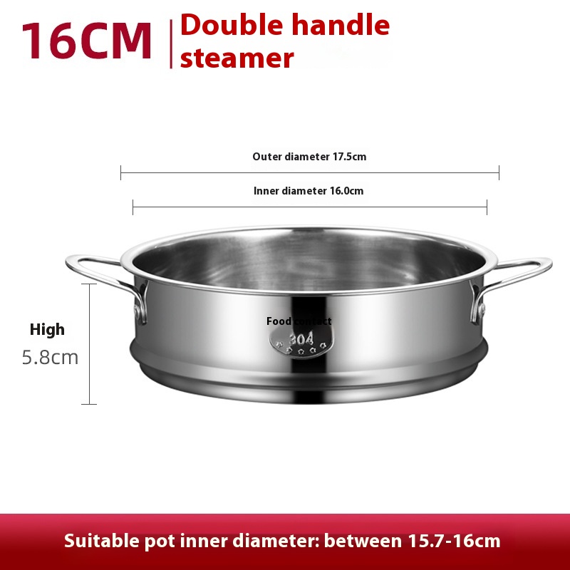 Electric Caldron Universal Steaming Rack 304 Stainless Steel Steamer With Handle