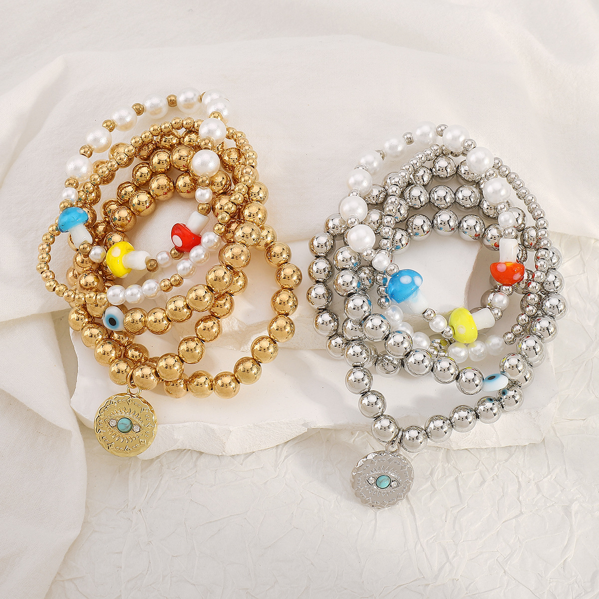 Fashion Short Beaded Necklace Punk