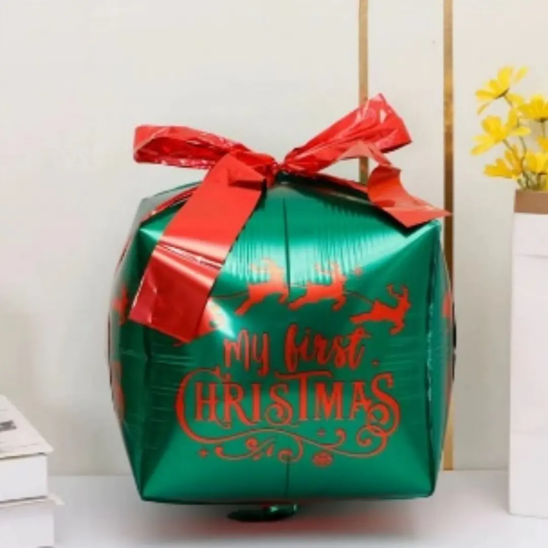4D Square Christmas Gift Box Aluminum Film