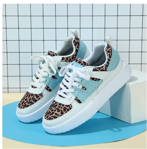 Platform Sneakers Soft Bottom Comfortable Sports Leopard - Shop at LoveMi